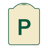 Sign with Letter P