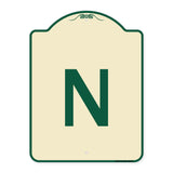 Sign with Letter N