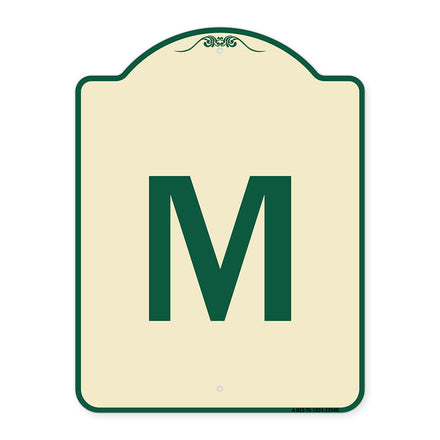 Sign with Letter M