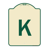 Sign with Letter K