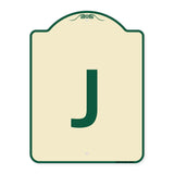 Sign with Letter J