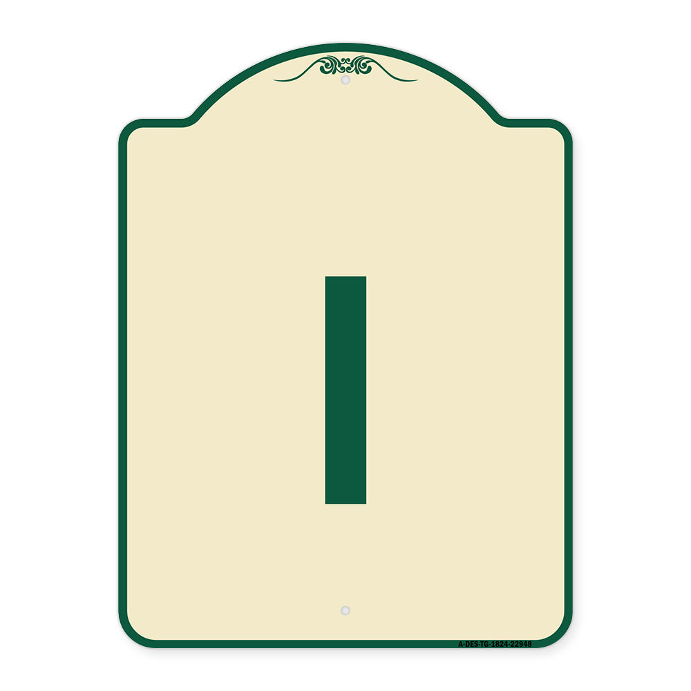 Sign with Letter I
