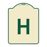 Sign with Letter H