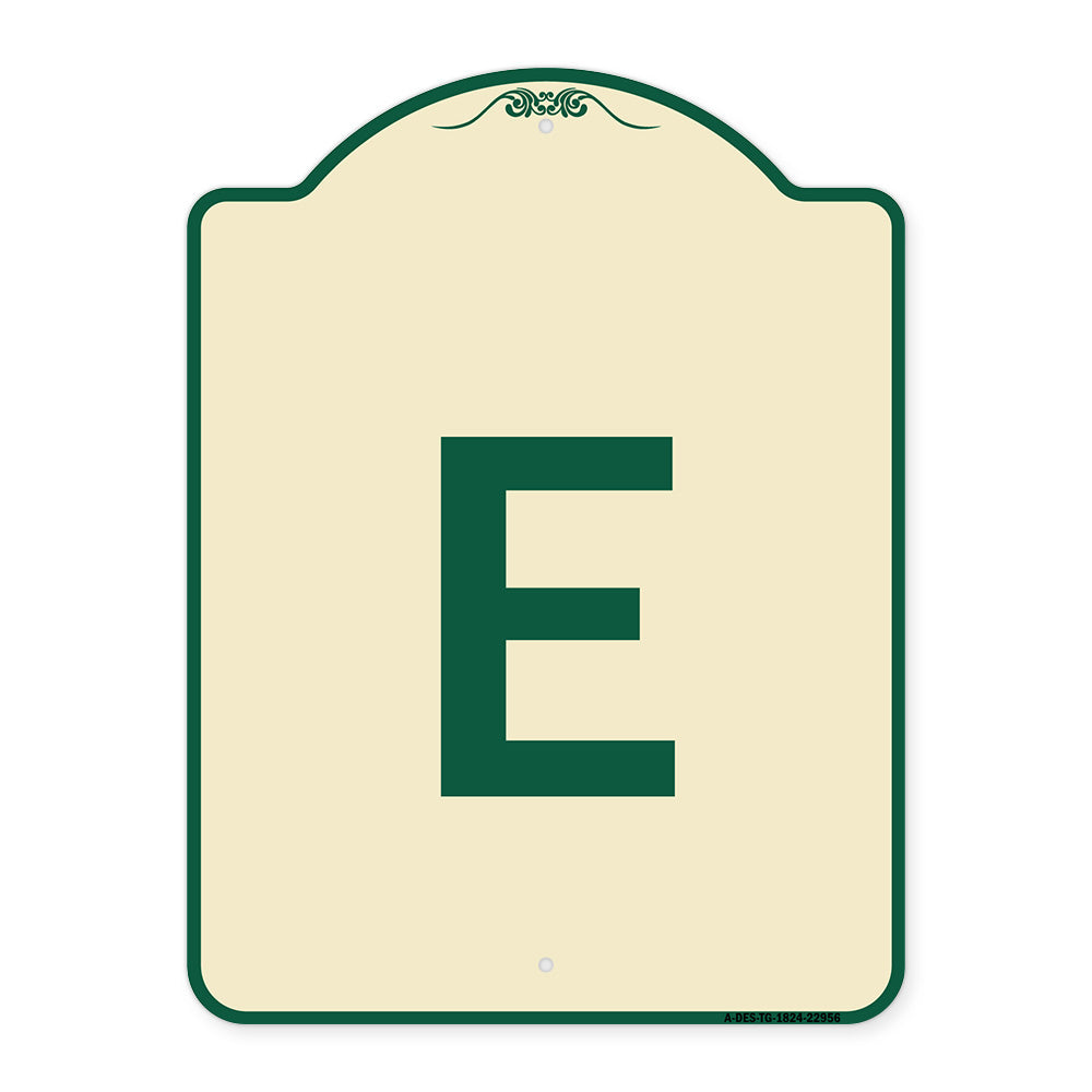 Sign with Letter E