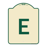Sign with Letter E