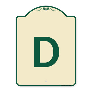 Sign with Letter D