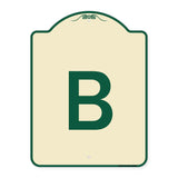 Sign with Letter B