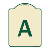 Sign with Letter A