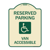 Reserved Parking Van Accessible with Symbol