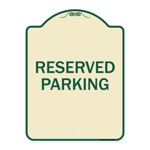 Reserved Parking Bright Yellow