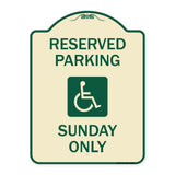 Reserved Parking Sunday Only (With Graphic