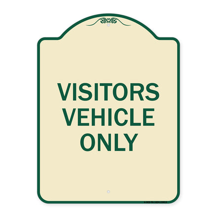 Reserved Parking Sign Visitor Vehicles Only