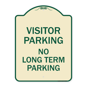 Reserved Parking Sign Visitor Parking No Long-Term Parking