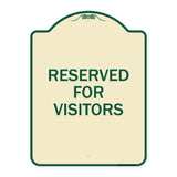 Reserved Parking Sign Reserved Parking for Visitors