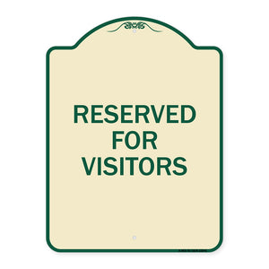 Reserved Parking Sign Reserved Parking for Visitors