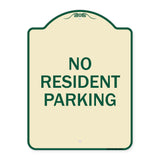 Reserved Parking Sign No Resident Parking
