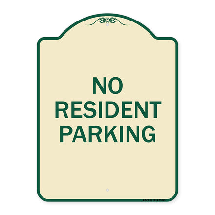 Reserved Parking Sign No Resident Parking