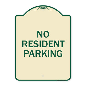 Reserved Parking Sign No Resident Parking