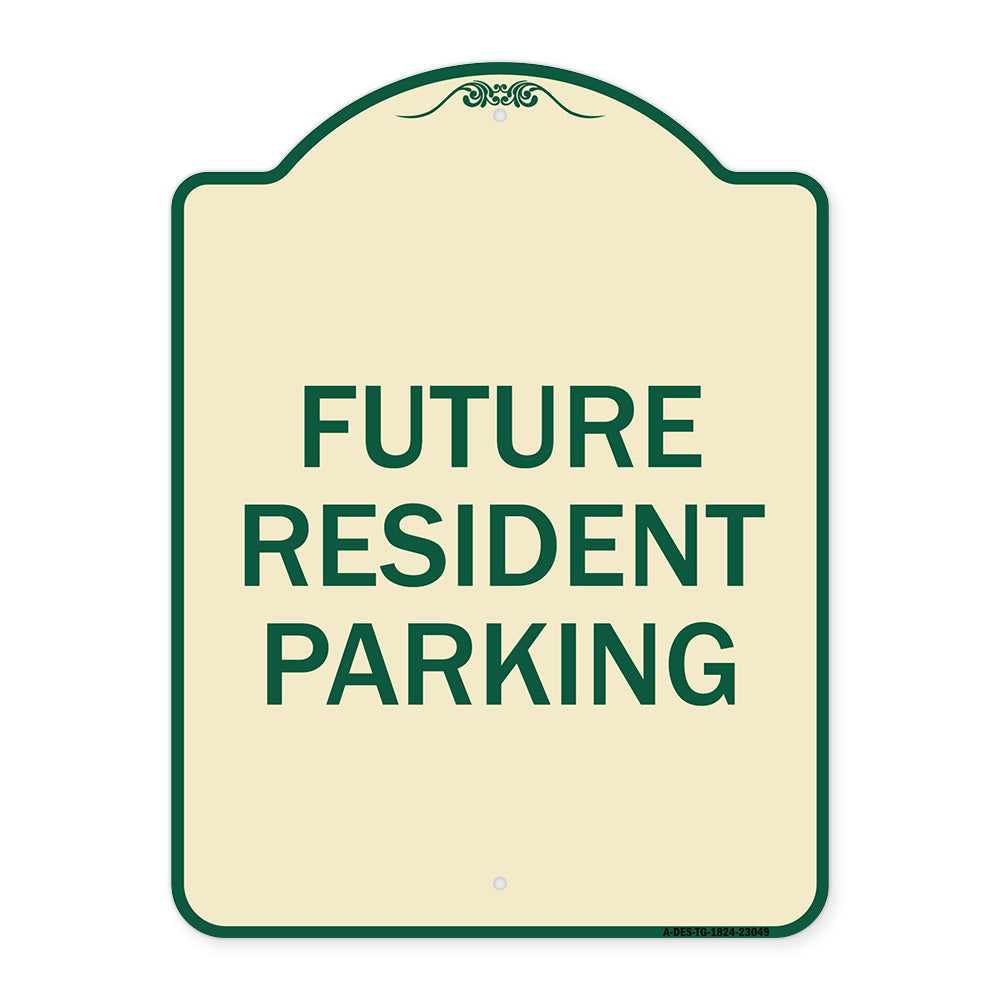 Reserved Parking Sign Future Resident Parking