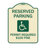 Reserved Parking Permit Required $100 Fine