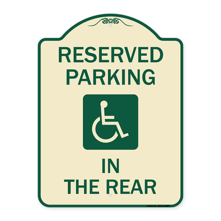 Reserved Parking in the Rear (With Graphic)