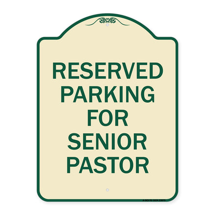 Reserved Parking for Senior Pastor