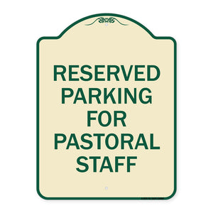 Reserved Parking for Pastoral Staff