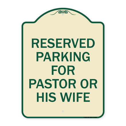 Reserved Parking for Pastor or His Wife