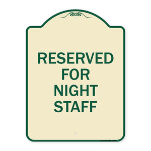 Reserved Parking for Night Staff