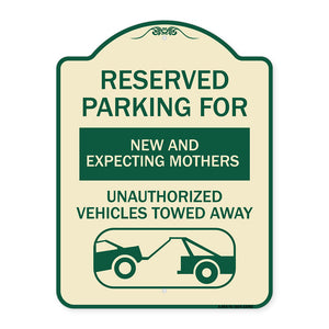 Reserved Parking for New and Expecting Mothers Unauthorized Vehicles Towed Away