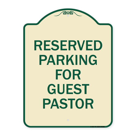 Reserved Parking for Guest Pastor