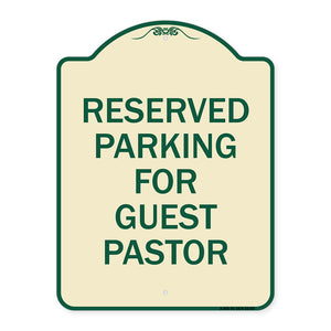 Reserved Parking for Guest Pastor