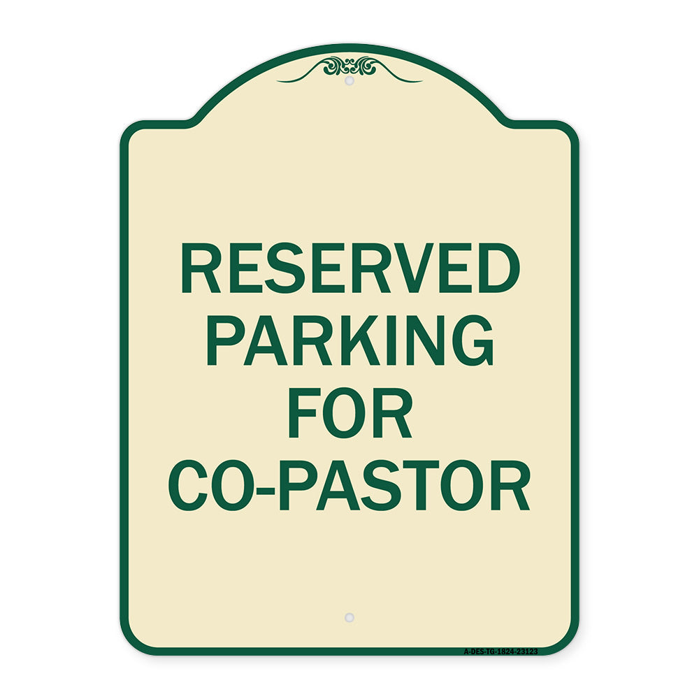 Reserved Parking for Co-Pastor