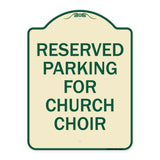 Reserved Parking for Church Choir