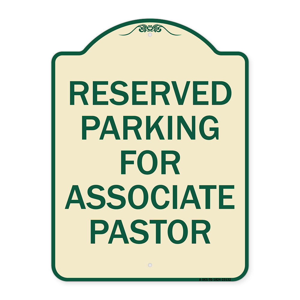 Reserved Parking for Associate Pastor