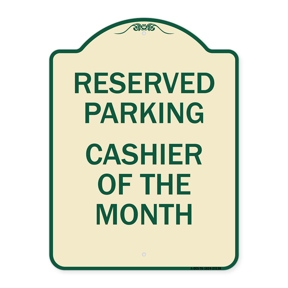 Reserved Parking Cashier of the Month