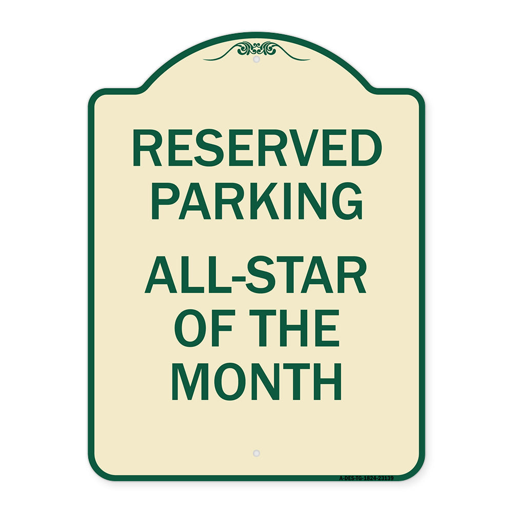Reserved Parking All - Star of the Month