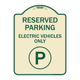 Reserved Parking - Electric Vehicles Only (With Parking Symbol)