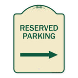 Reserved Parking (Right Arrow)