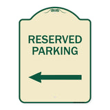 Reserved Parking (Left Arrow)