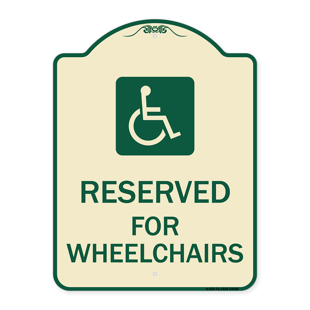 Reserved for Wheelchairs with Graphic