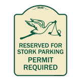 Reserved for Stork Parking Permit Required (With Graphic