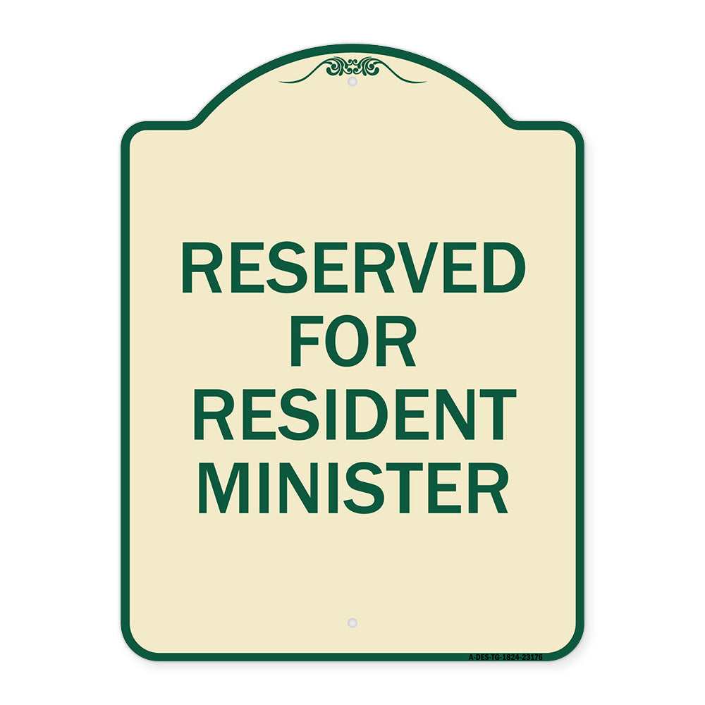 Reserved for Resident Minister