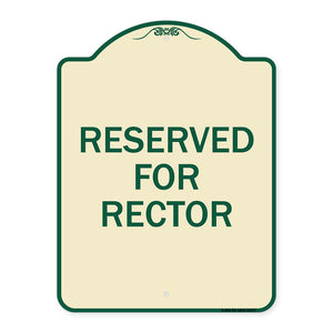 Reserved for Rector