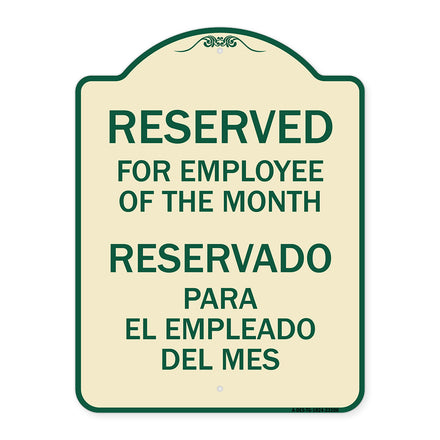 Reserved for Employee of the Month - Reservado Para El Empleado Del Mes