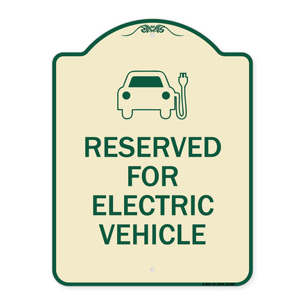 Reserved for Electric Vehicle (With Graphic)