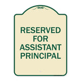 Reserved for Assistant Principal