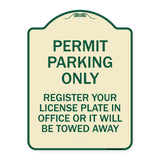 Register Your License Plate in Office or It Will Be Towed Away