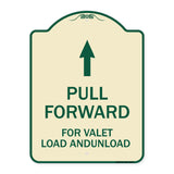 Pull Forward for Valet Load and Unload (With Up Arrow)