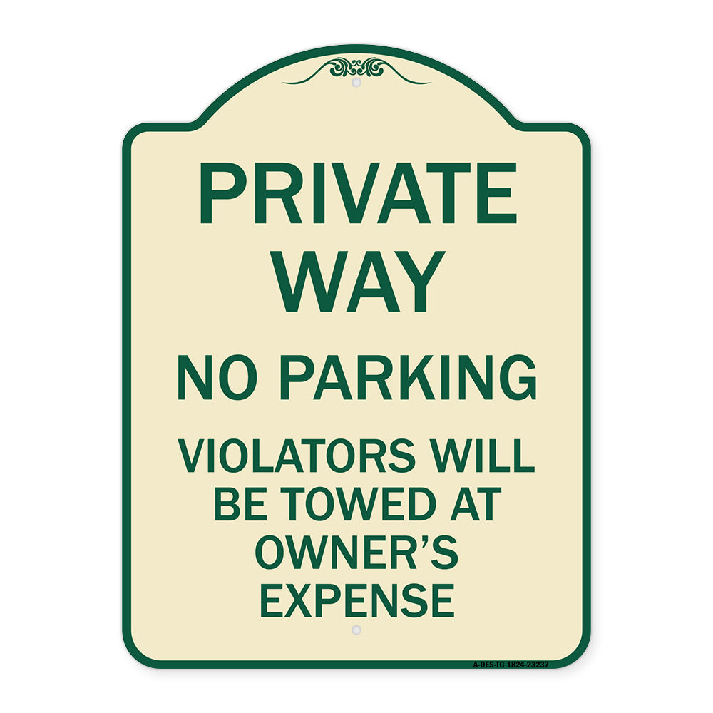 Private Way Violators Will Be Towed Away
